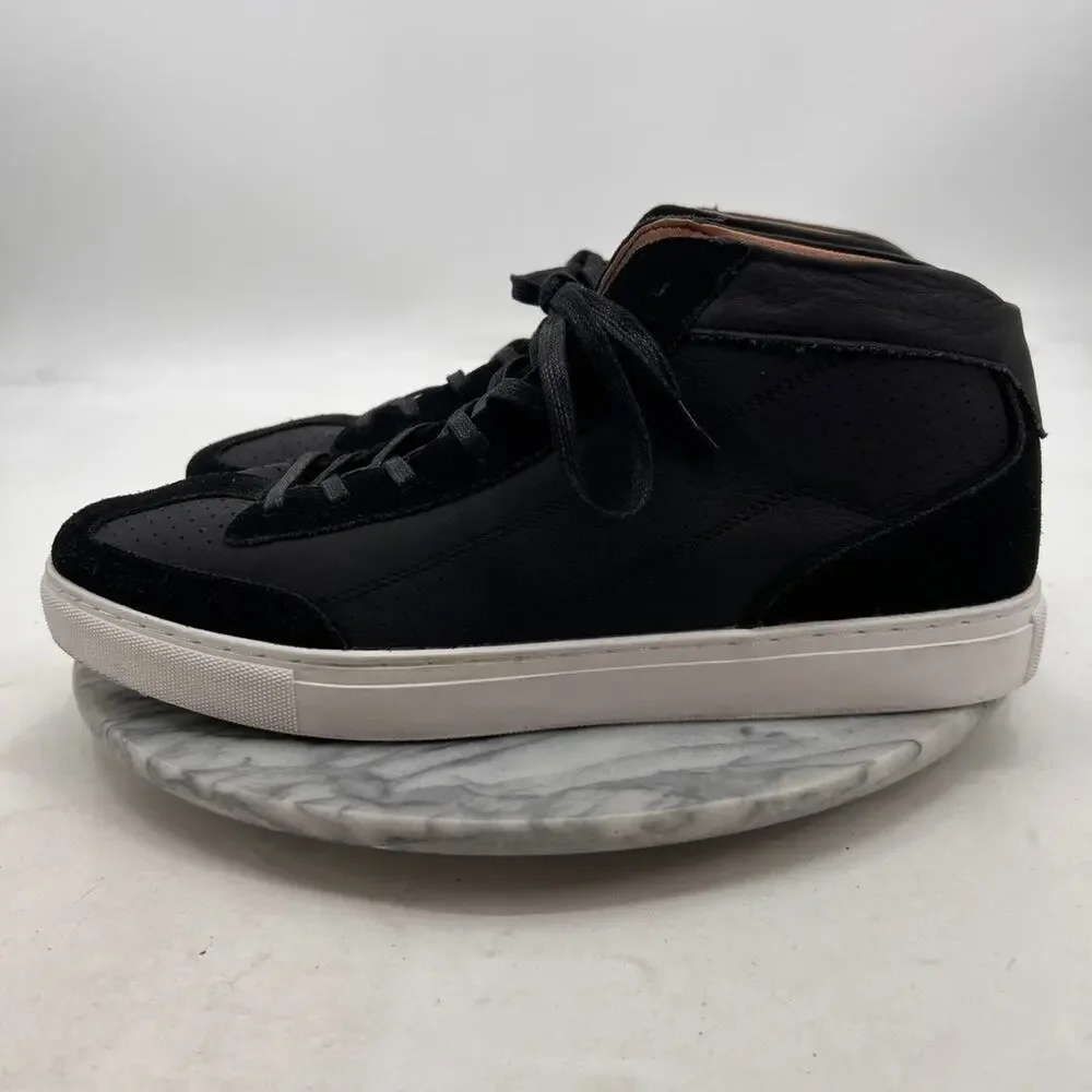 BYLT Mens 13 Shoes Black Suede Leather Retroday‎ MYD High Top Lace Up Sneakers